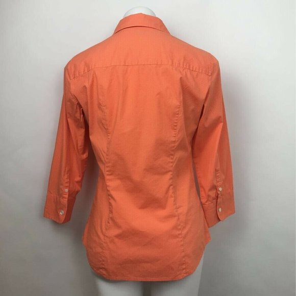 Haberdashery By J.Crew Polka Dot Button Up Top M - Picture 4 of 6